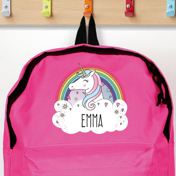 Personalised Unicorn Pink Backpack - Shop Personalised Gifts