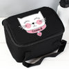 Personalised Cute Cat Black Insulated Lunch Bag - Shop Personalised Gifts