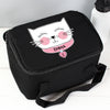 Personalised Cute Cat Black Insulated Lunch Bag - Shop Personalised Gifts