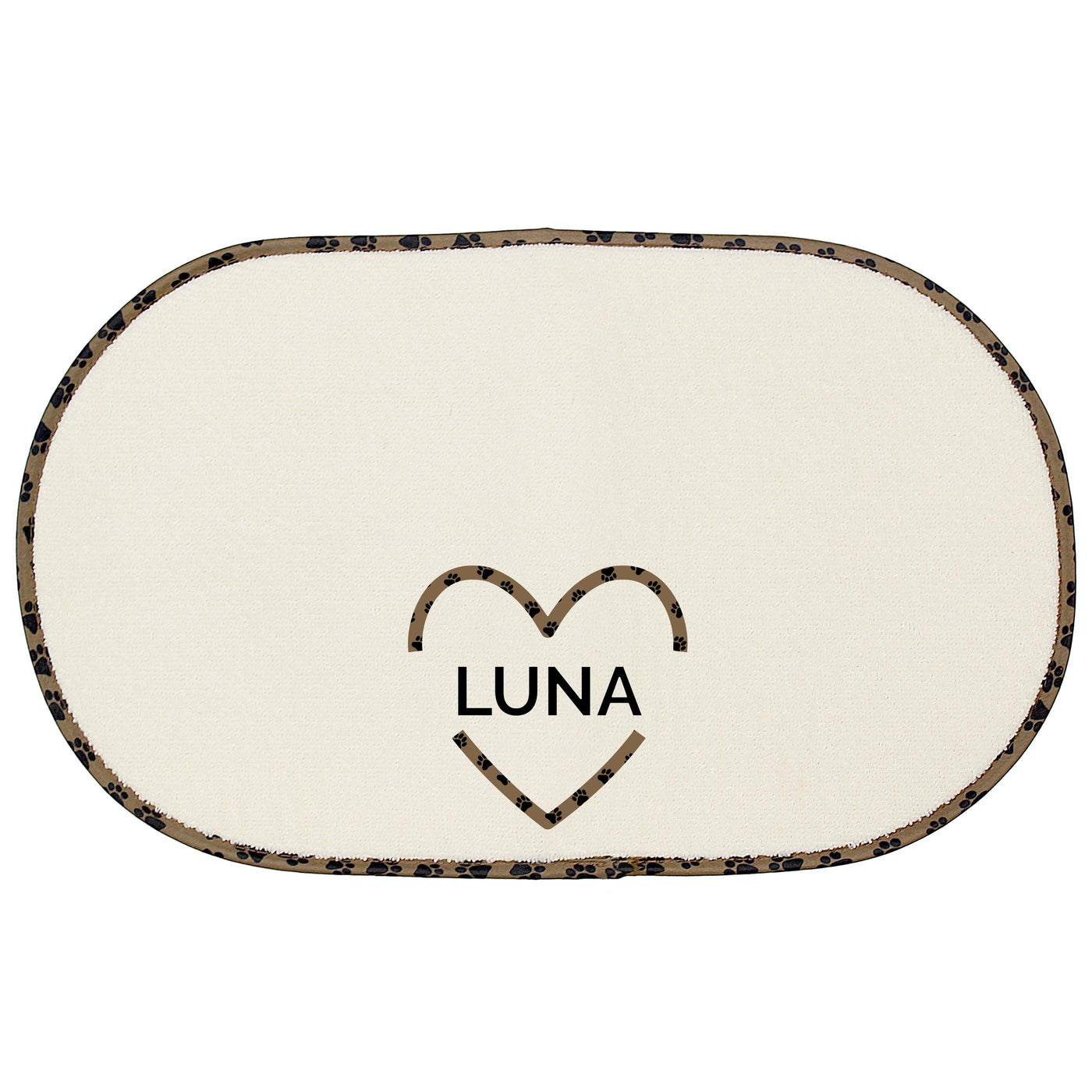 Personalised Love Heart Pet Bowl Placemat - Shop Personalised Gifts