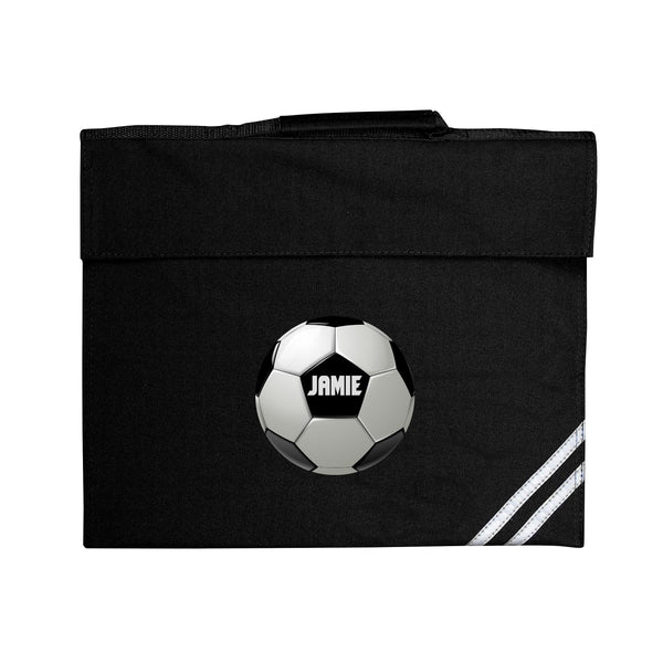 Personalised Football Black Book Bag - Shop Personalised Gifts