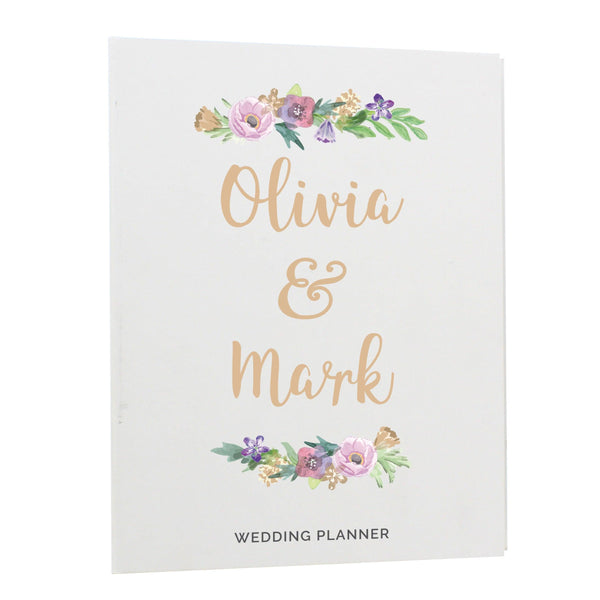 Personalised Floral Watercolour Wedding Planner - Shop Personalised Gifts