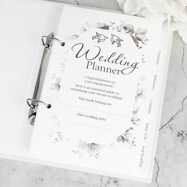 Personalised Floral Watercolour Wedding Planner - Shop Personalised Gifts