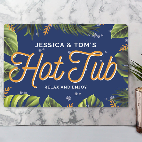 Personalised Hot Tub Metal Sign - Shop Personalised Gifts
