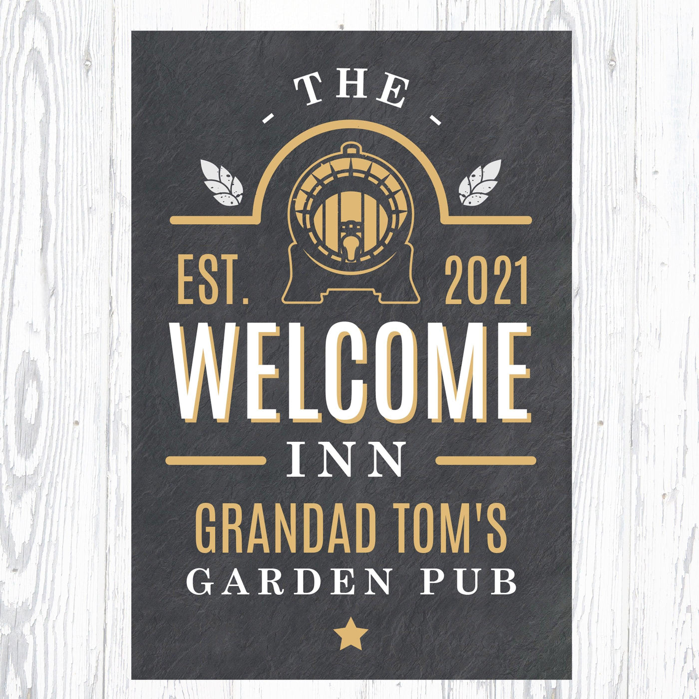 Personalised The Welcome Inn Metal Sign - Shop Personalised Gifts