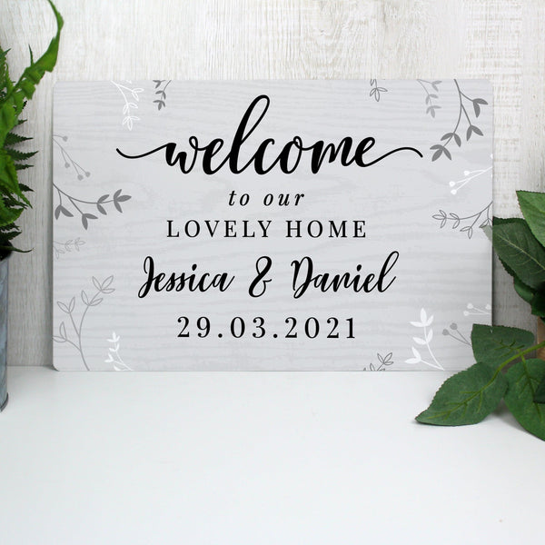 Personalised Welcome Metal Sign - Shop Personalised Gifts