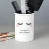 Personalised Eyelashes Ceramic Storage Pot Black lined - Shop Personalised Gifts
