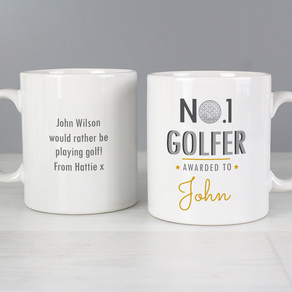 Personalised No.1 Golfer Ceramic Mug - Shop Personalised Gifts