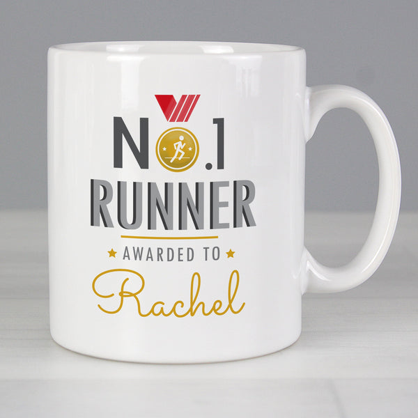 Personalised No.1 Runner Ceramic Mug - Shop Personalised Gifts