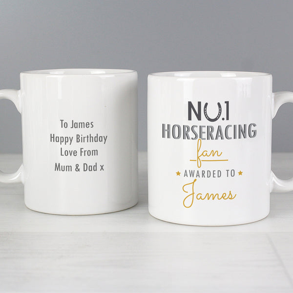 Personalised No.1 Horseracing Fan Ceramic Mug - Shop Personalised Gifts