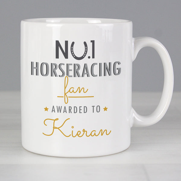 Personalised No.1 Horseracing Fan Ceramic Mug - Shop Personalised Gifts