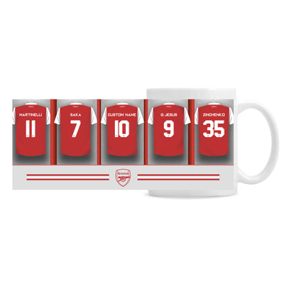 Personalised Arsenal FC Dressing Room Ceramic Mug