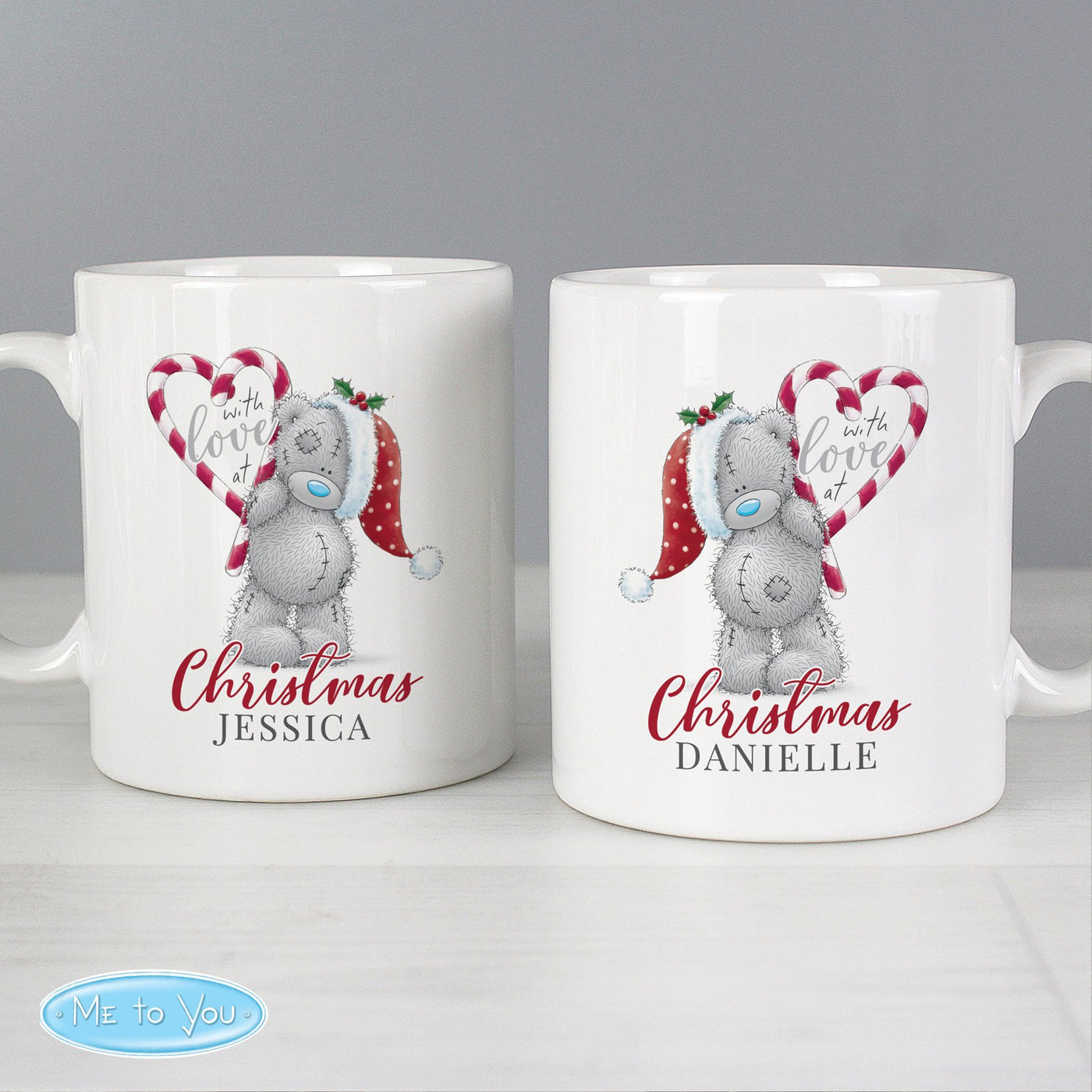 Personalised Me To You 'With Love At Christmas' Couples Ceramic Mug Set - Shop Personalised Gifts