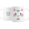 Personalised Cute Cat Face Ceramic Mug - Shop Personalised Gifts