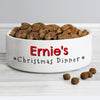 Personalised Christmas Dinner 14cm Medium Pet Bowl - Shop Personalised Gifts
