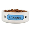 Personalised Blue Plaque 14cm Medium Pet Bowl - Shop Personalised Gifts