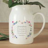 Personalised Floral Flower Ceramic Jug