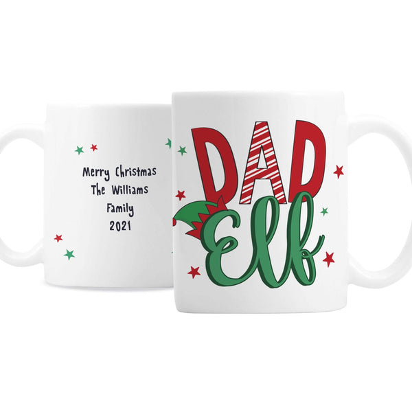 Personalised Dad Elf Ceramic Mug - Shop Personalised Gifts