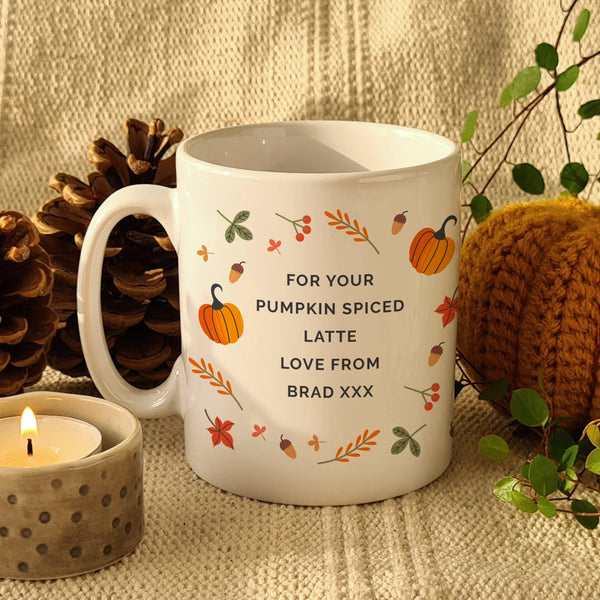 Personalised Pumpkin Ceramic Mug - Shop Personalised Gifts