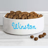 Personalised Blue Name 14cm Medium Pet Bowl