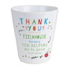 Personalised Thank You Teacher Ceramic Plant Pot