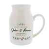 Personalised Christmas Ceramic Flower Jug