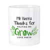 Personalised Thanks For Helping Me Grow Ceramic Storage Pot