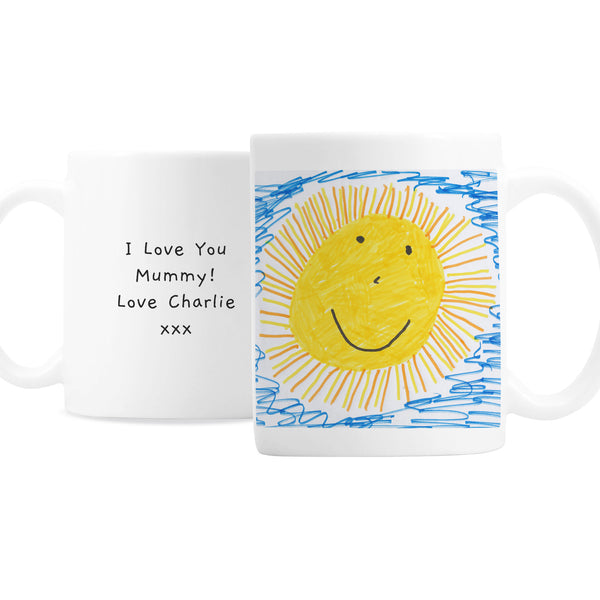 Personalised Childrens Drawing Photo Upload Ceramic Mug