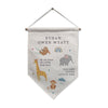 Personalised Zoo Animal Hanging Banner