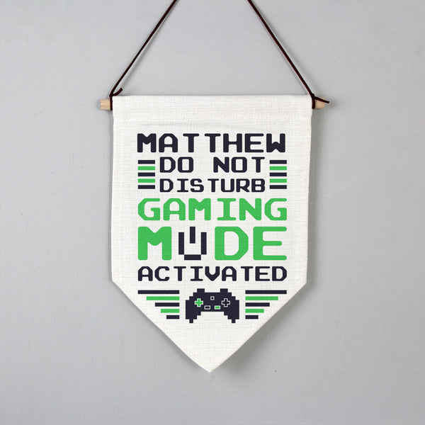 Personalised Gaming Mode Hanging Banner - Shop Personalised Gifts