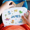 Personalised Dinosaur Name Only Blue Lunch Box - Shop Personalised Gifts