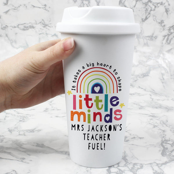 Personalised Shape Little Minds Travel Mug - Shop Personalised Gifts