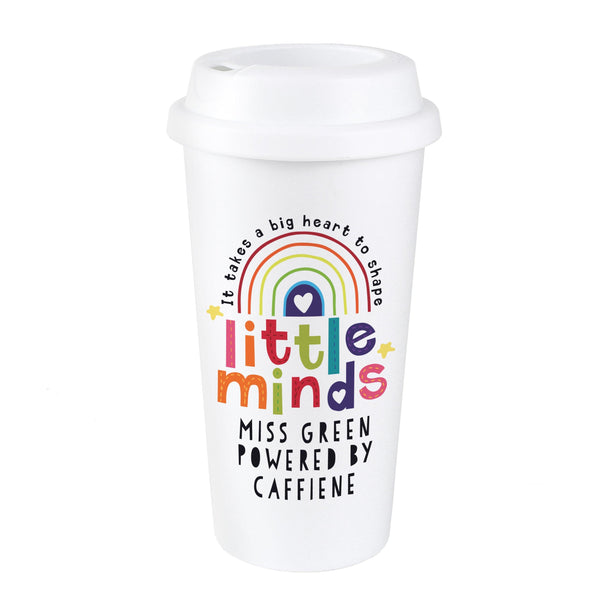 Personalised Shape Little Minds Travel Mug - Shop Personalised Gifts