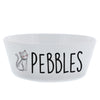 Personalised Scribble Cat Plastic Cat Bowl