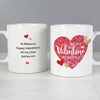Personalised Valentine's Day Ceramic Confetti Hearts Mug & Coaster Set - Shop Personalised Gifts