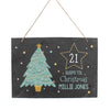 Personalised Christmas Countdown Hanging Large Slate Sign - Shop Personalised Gifts