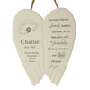 Personalised Pet Memorial Ceramic Wings
