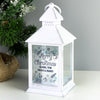 Personalised Christmas Frost White Lantern - Shop Personalised Gifts