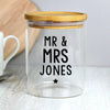 Personalised Free Text Glass Jar with Bamboo Lid - Shop Personalised Gifts