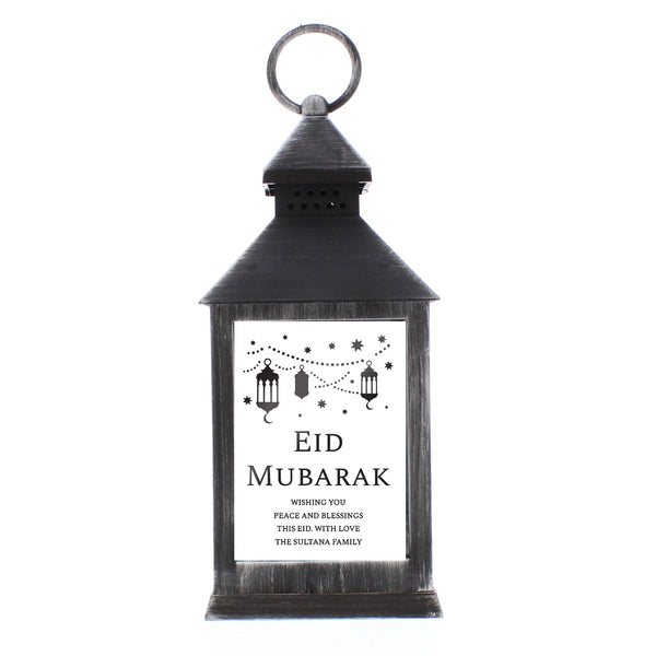 Personalised Eid Black Lantern - Shop Personalised Gifts