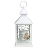 Personalised Botanical Memorial Photo Upload White Lantern