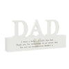 Personalised Free Text Heart Wooden Dad Ornament