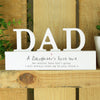 Personalised A Daughters First Love Wooden Dad Ornament