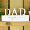 Personalised A Daughters First Love Wooden Dad Ornament