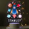 Personalised Space Rocket LED Colour Changing Night Light - Shop Personalised Gifts