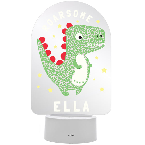 Personalised Roarsome Dinosaur LED Colour Changing Night Light - Shop Personalised Gifts