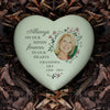 Personalised Floral Photo Upload Memorial Resin Heart