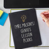 Personalised Light Bulb Black Hardback A5 Notebook - Shop Personalised Gifts