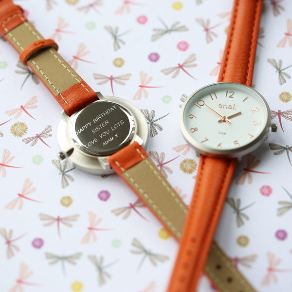 Personalised Anaii Ladies Watch - Blush Red - Shop Personalised Gifts