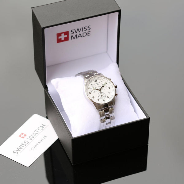 Personalised Men's Swiss Made Architect Endeavour Watch With Modern Font - Shop Personalised Gifts